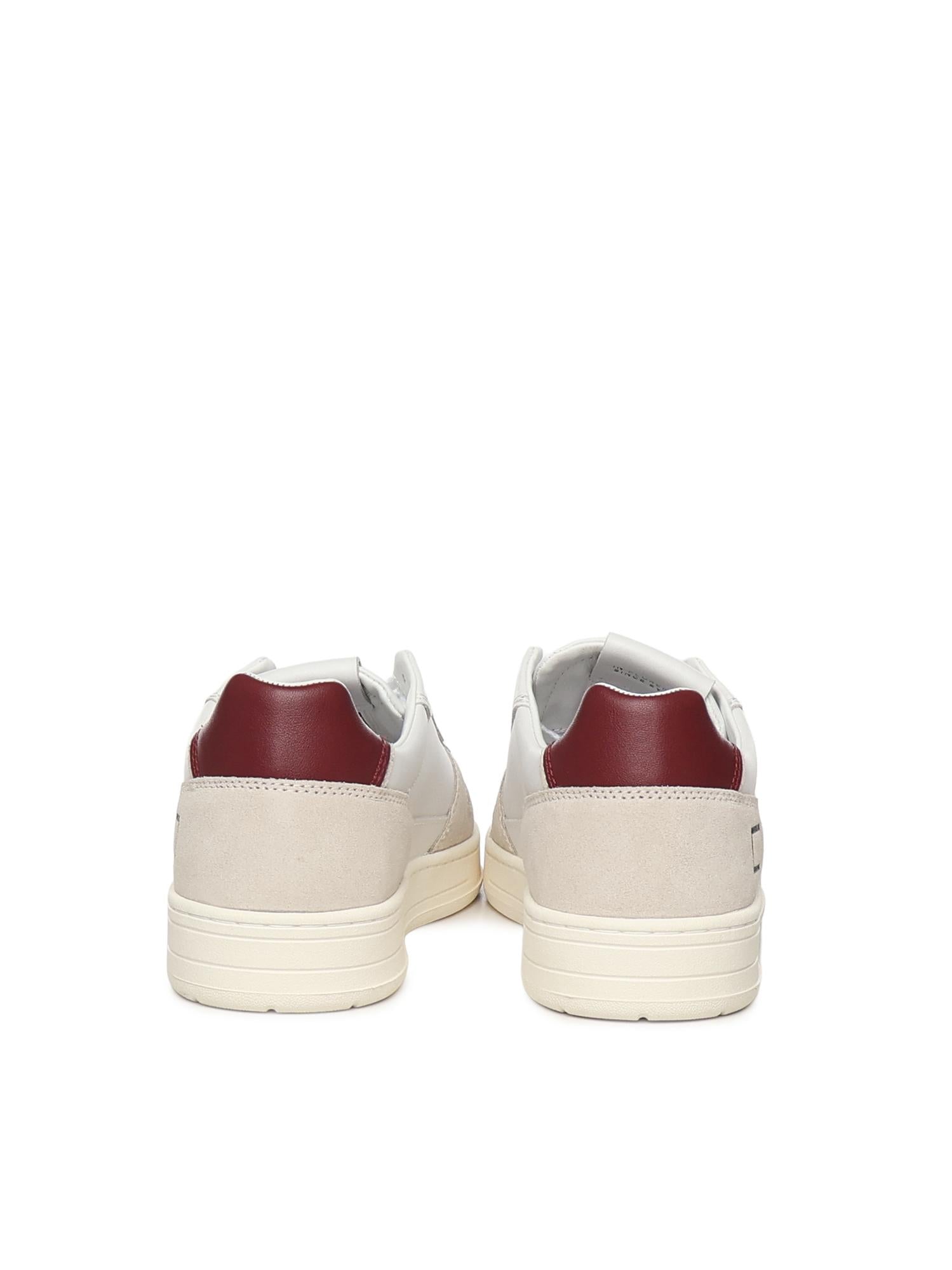 SNEAKERS COURT 2.0 BASIC IN PELLE E CAMOSCIO BEIGE M431 C2-BAWX D.A.T.E. 