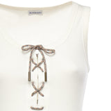 Tank top Cleo in misto cotone a coste 8117713 B7078 BURBERRY 