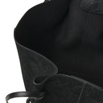 Borsa tote Mochi in pelle scamosciata LARGE MOCHI SUEDE BLACK YUZEFI 