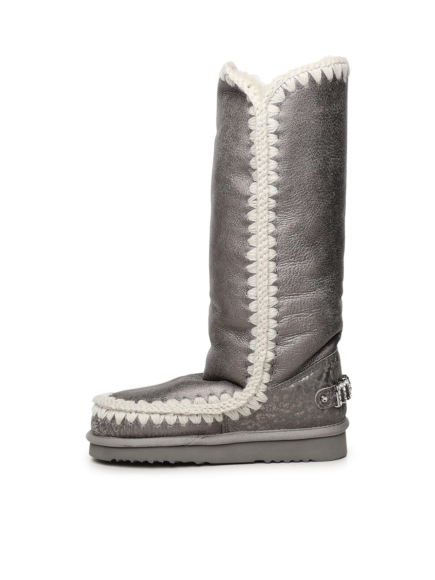 Stivali Eskimo 40 rhinestones logo MUFW101052B SSIL MOU 
