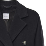 Cappotto double in lana e cashmere 26AL211 NERO ALISHEVA 