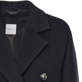 Cappotto double in lana e cashmere 26AL211 NERO ALISHEVA 