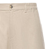 Short Curico in lino e viscosa 026SH168LI CAMEL WOC 