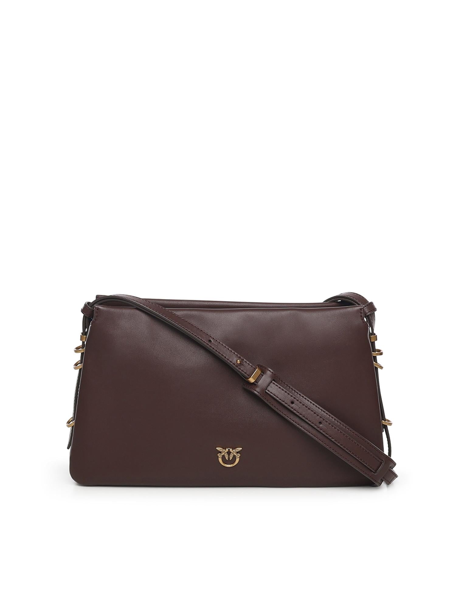 Borsa One, Two, Three Bag in pelle 105161 A0QOLA7Q PINKO 