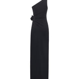 Abito lungo asimmetrico in jersey COPR213F5021 BLACK COPERNI 