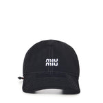 Cappello da baseball in velluto 5HC369 2CUAF034S MIU MIU 