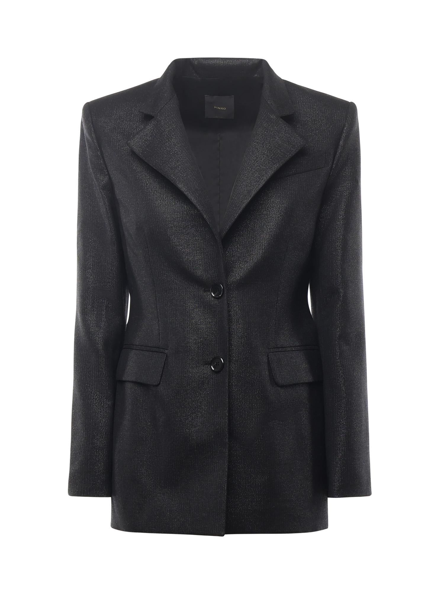 Blazer gessato con cinturino 106098 A305Z99 PINKO 