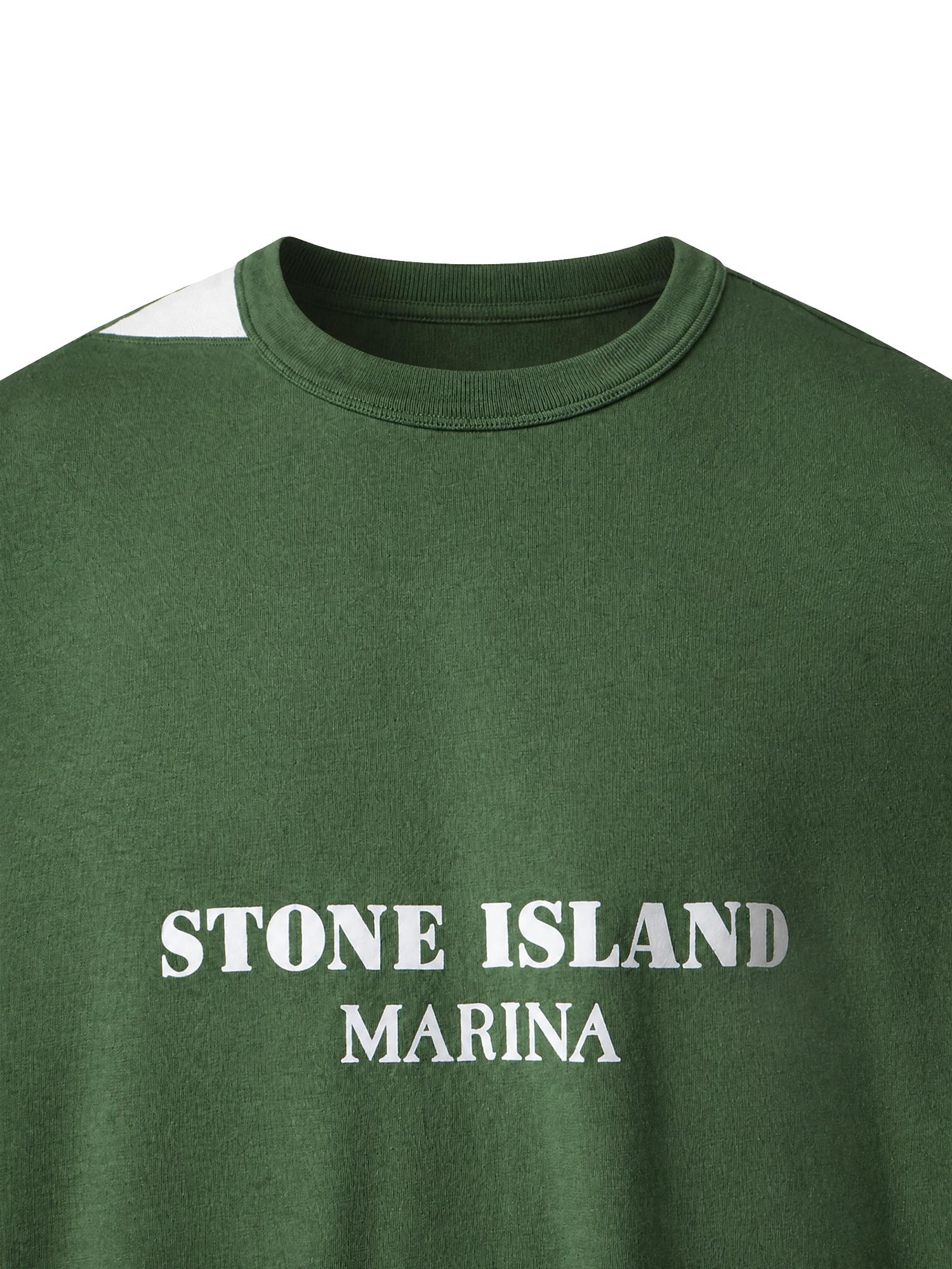 T-shirt con stampa Stone Island Marina in cotone L1S152100017 S0X16V005I STONE ISLAND 