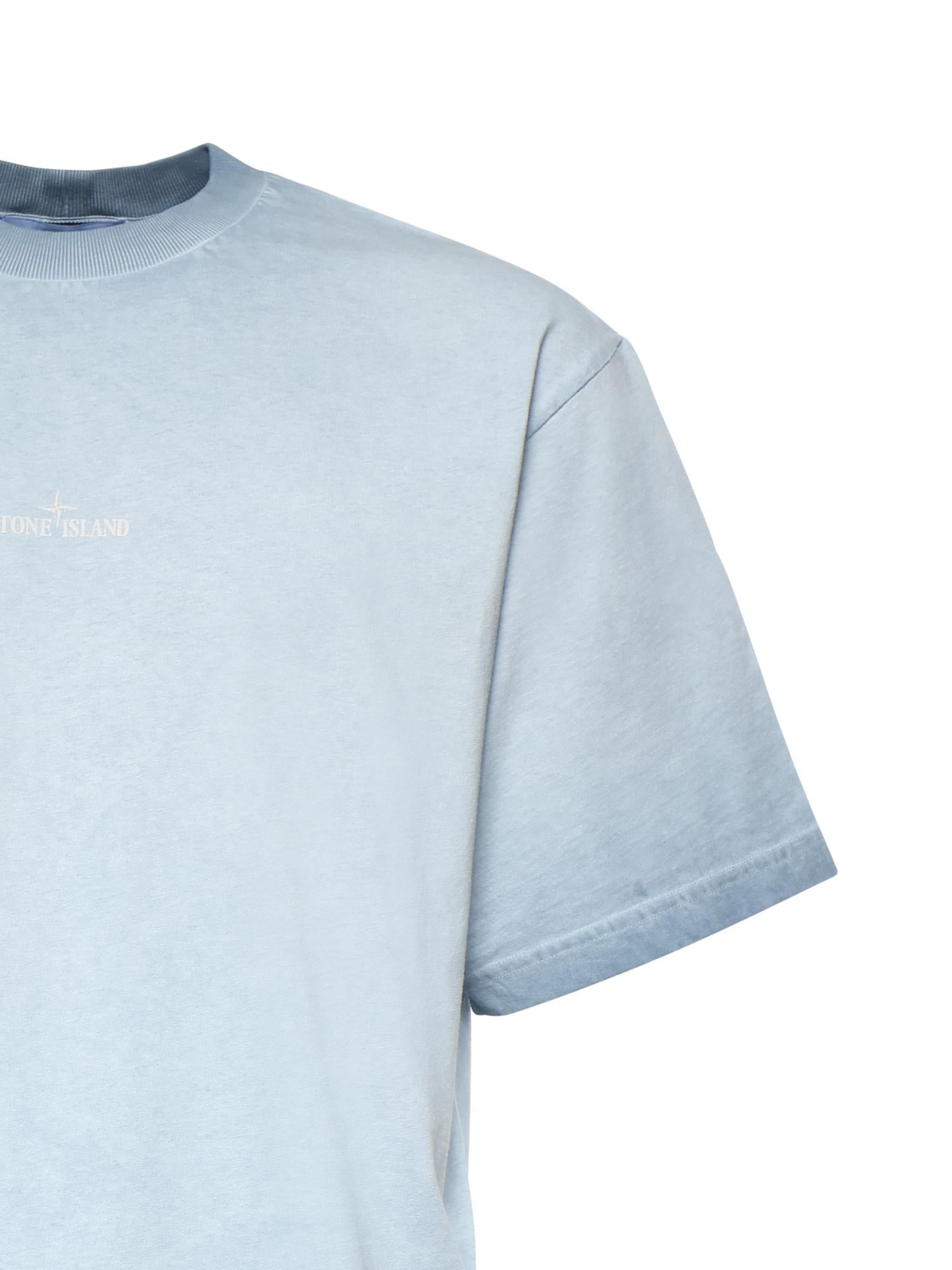 T-shirt con stampa Erosion in jersey di cotone L1S152100002 S0366V004A STONE ISLAND 