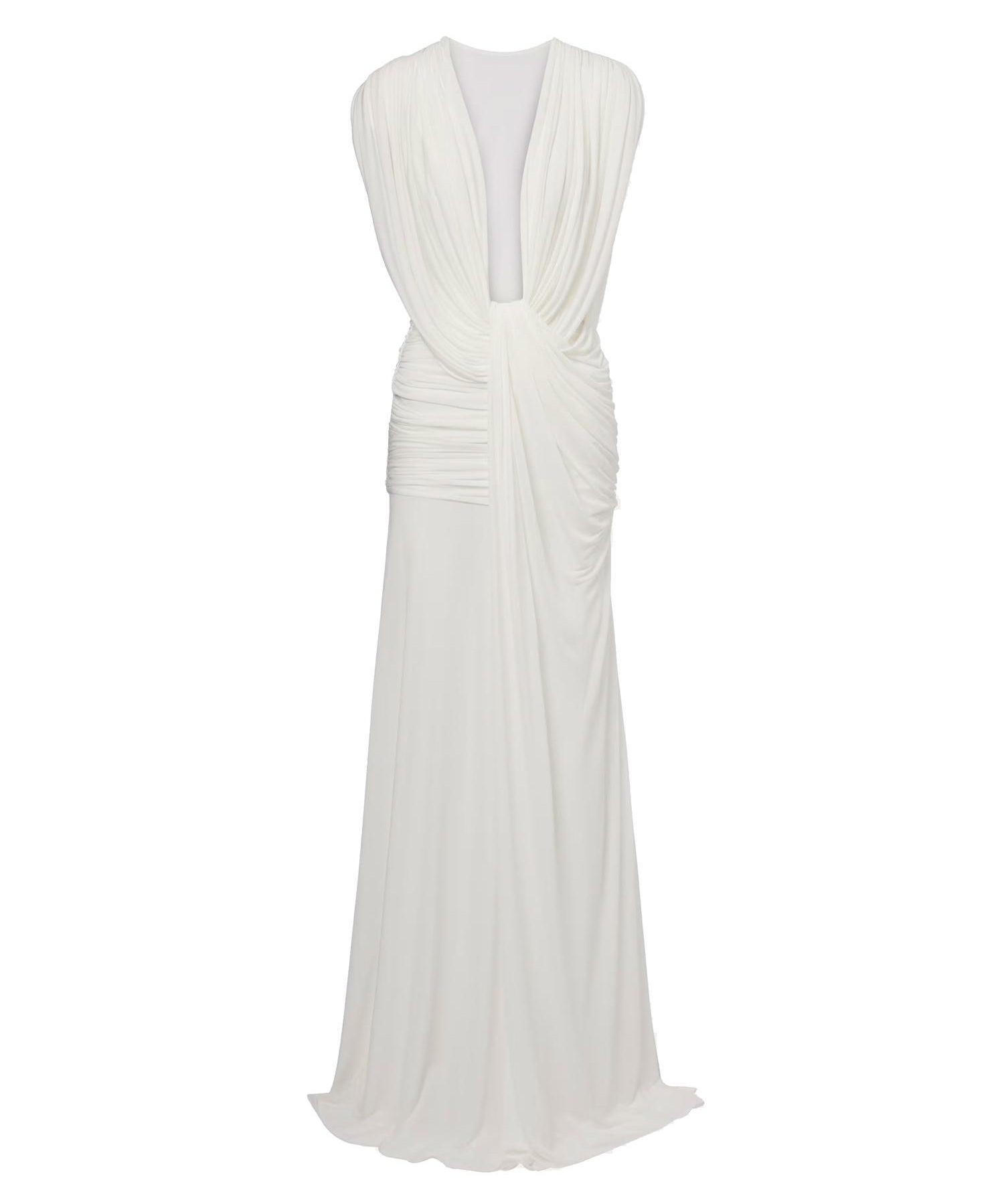 Abito con drappeggio ondulato 24043346 WHITE CHRISTOPHER ESBER 