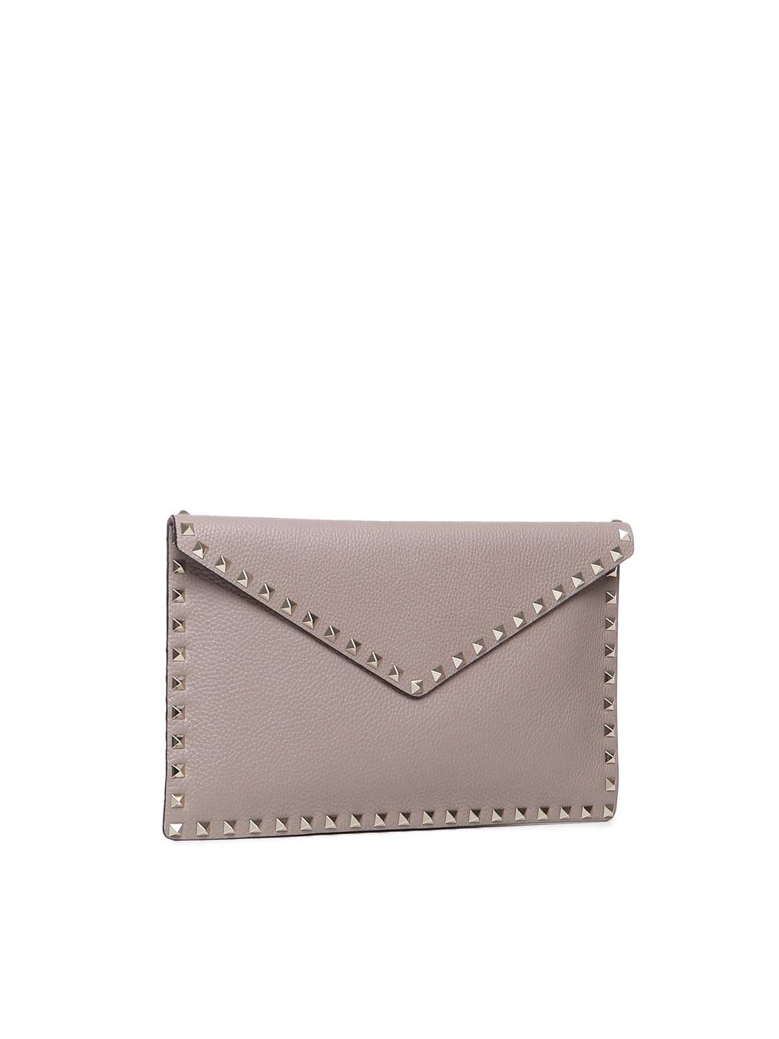 Pouch Rockstud in vitello granato 8W2P0P56 VSHP45 VALENTINO GARAVANI 