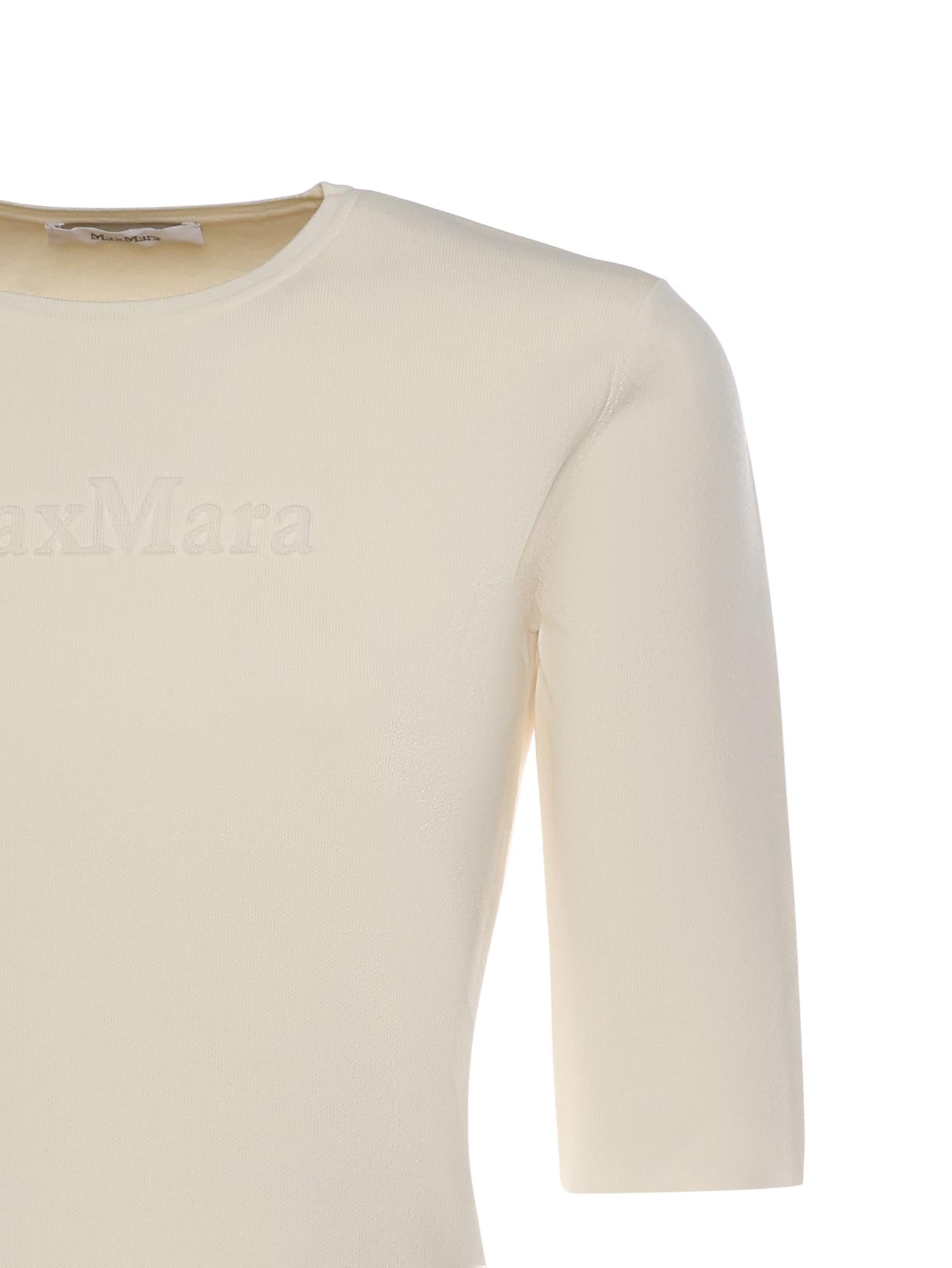 Maglia con logo lettering 2611361098600 001 MAX MARA 