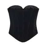 Top bustier in velluto 115256 100 ROTATE 