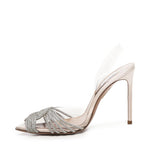 Décolleté Gatsby in PVC con cristalli GASHIGL0 SAPFE4 AQUAZZURA 
