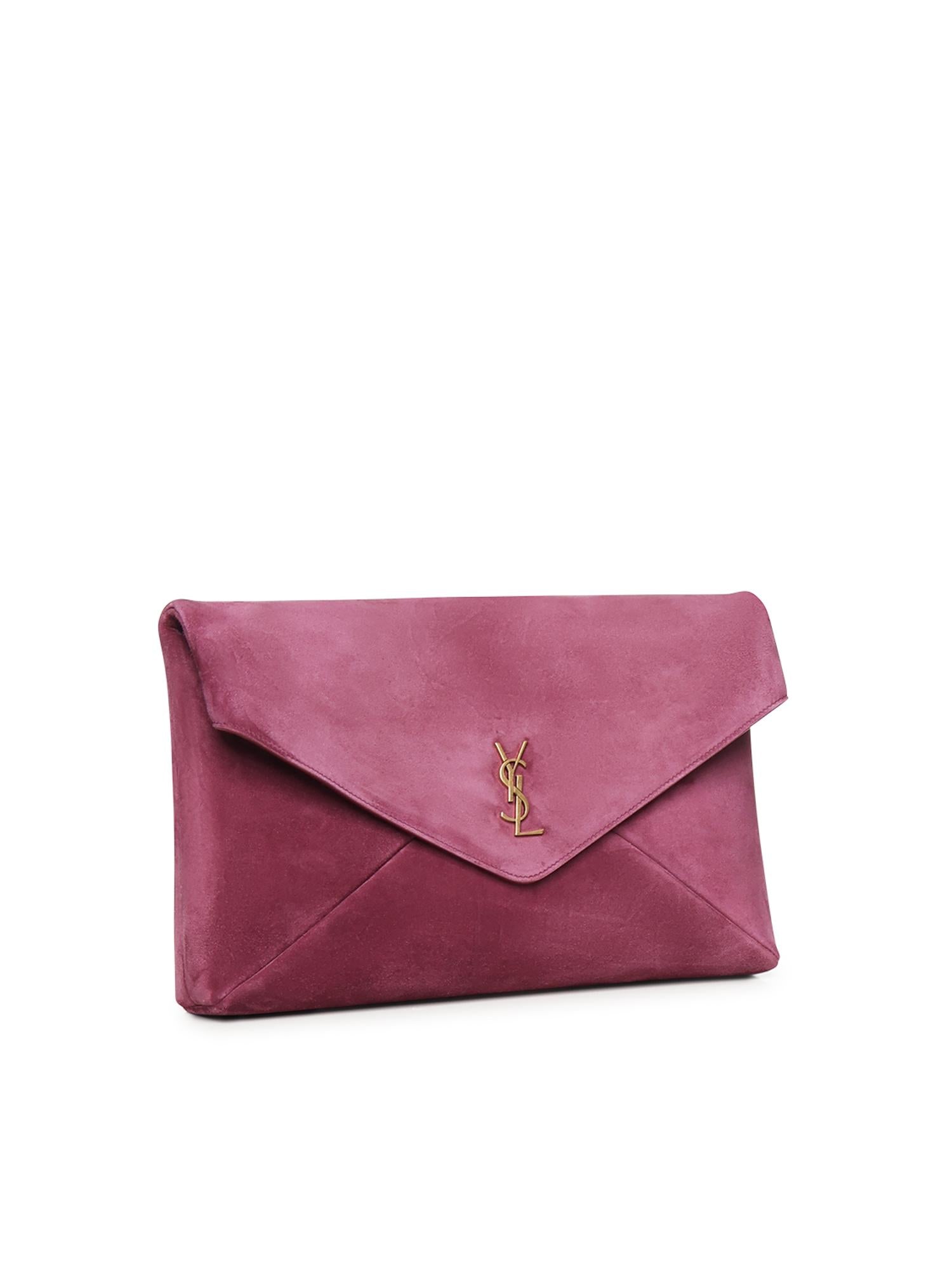 Clutch Cassandre in suede 851590 1U80W6979 SAINT LAURENT 