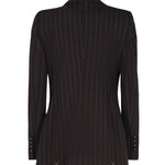 Giacca Turlington monopetto in gessato di lana F29WZT FRBC2S8053 DOLCE & GABBANA 