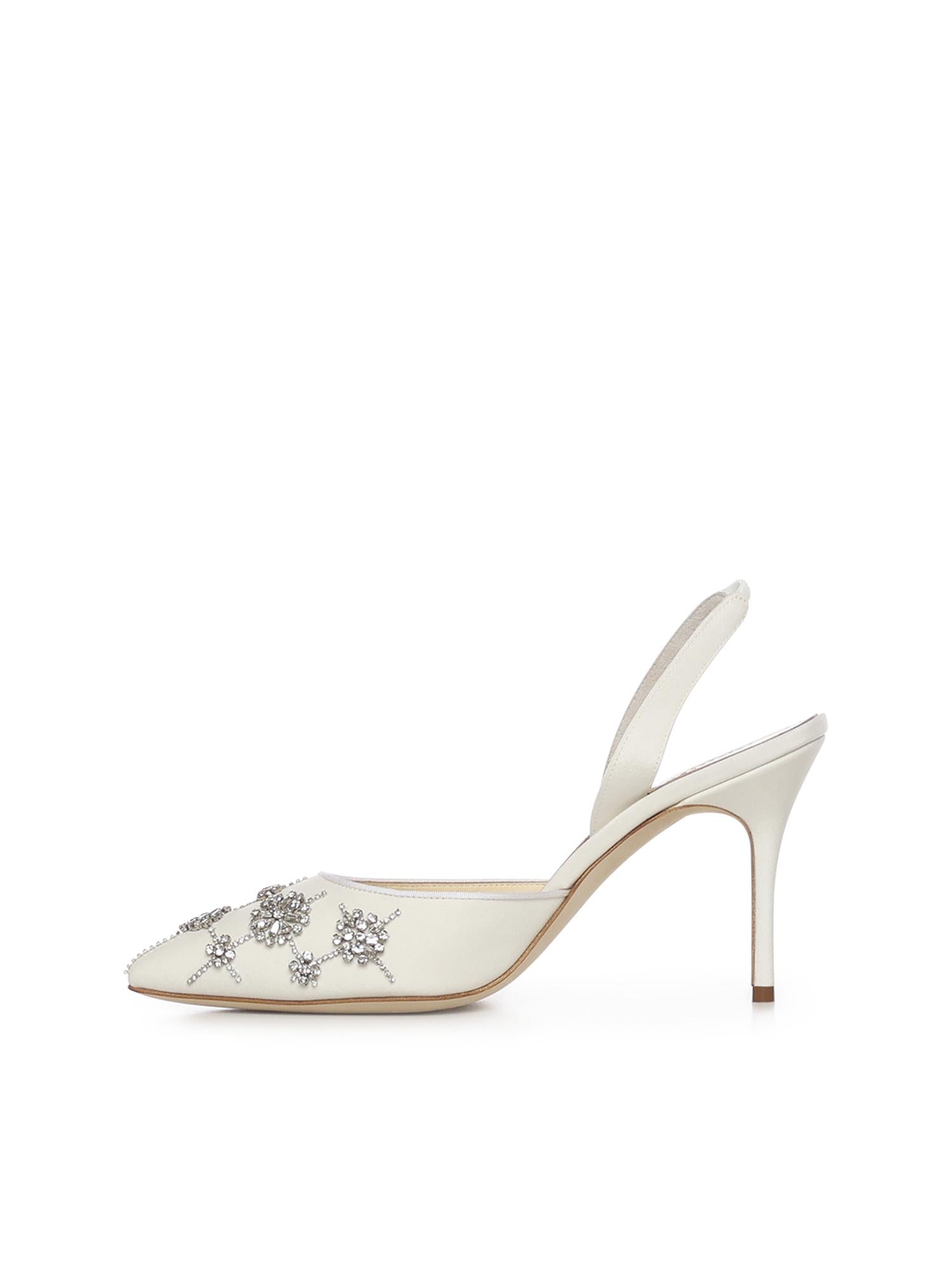 Décolleté Ralyne in crepe de chine 4252060 1205 MANOLO BLAHNIK 