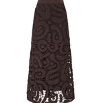 Gonna midi in crochet geometrico 106353 A354M05 PINKO 