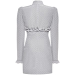 Mini abito a pois con volant FABX4302F4686 1810 ALESSANDRA RICH 