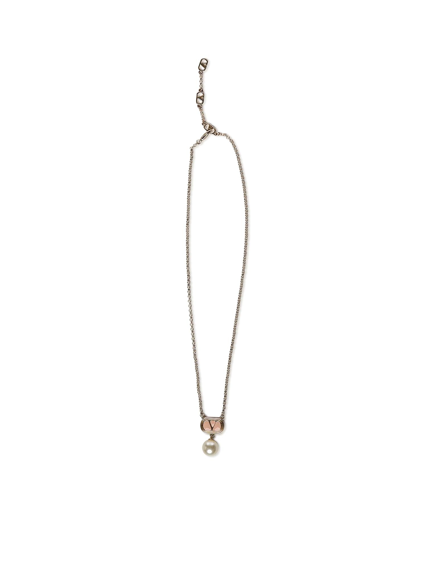 Collana Ovalette con smalto e perla 7W2J0X88 LTDBYT VALENTINO GARAVANI 