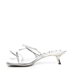 Sandali Petal in pelle di vitello metallizzata LPET465X04 1160 LOEWE 