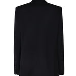 Blazer con rever in satin 1457208001 BLACK MAGDA BUTRYM 