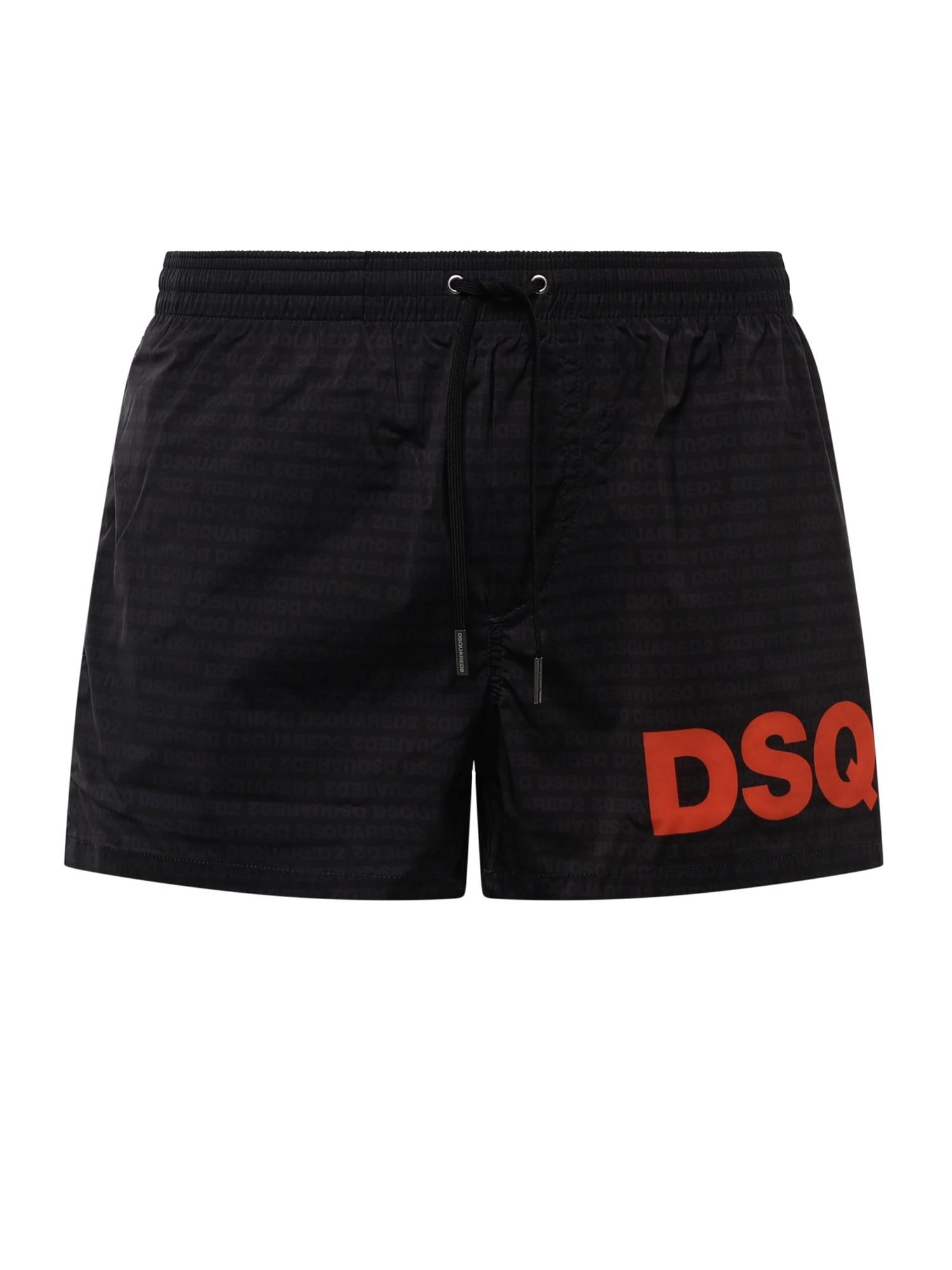 Boxer mare midi con logo D7B5C6600 015 DSQUARED2 