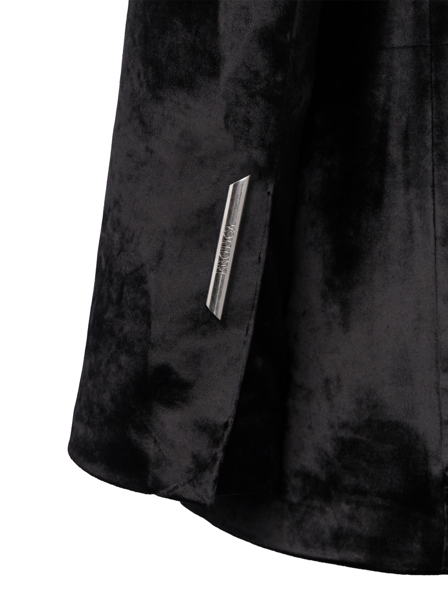 Blazer monopetto in velluto DJ863 VS0040D999 DONDUP 