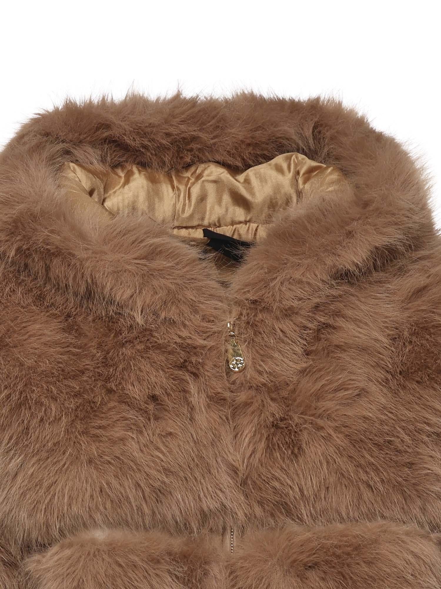 Pelliccia penny con cappuccio 73C19EX02 PENNYNATURALE V° 73 