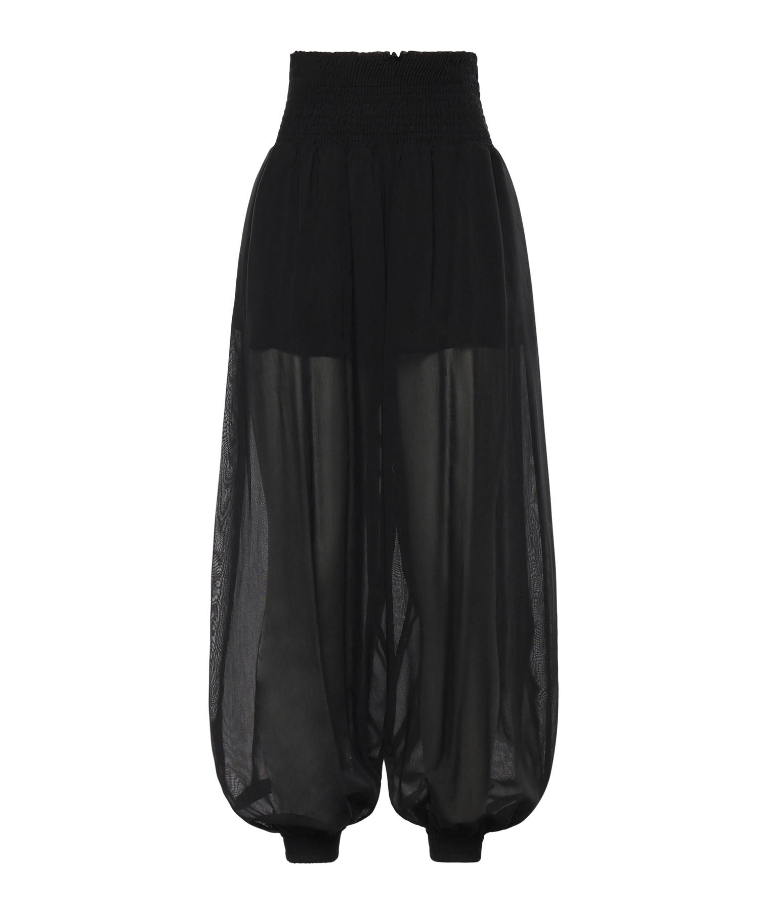 Pantaloni in voile crêpe di misto cotone 106845 A3O2Z99 PINKO 