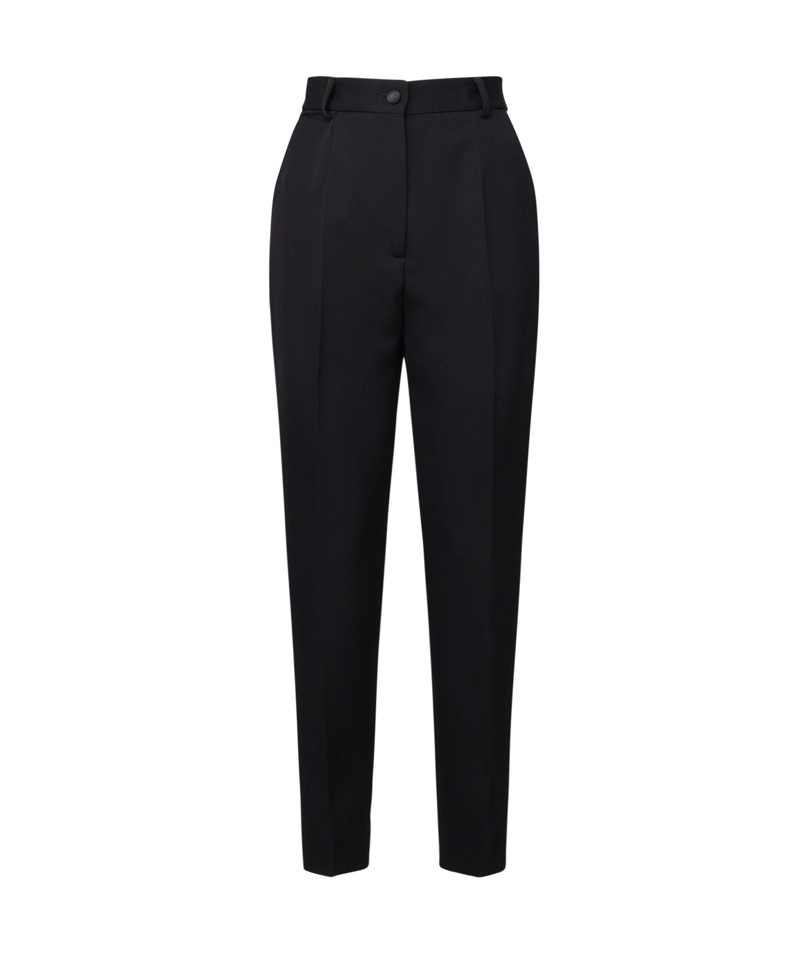 Pantaloni tuxedo in gabardine di lana FTAM0T FU21EN0000 DOLCE & GABBANA 