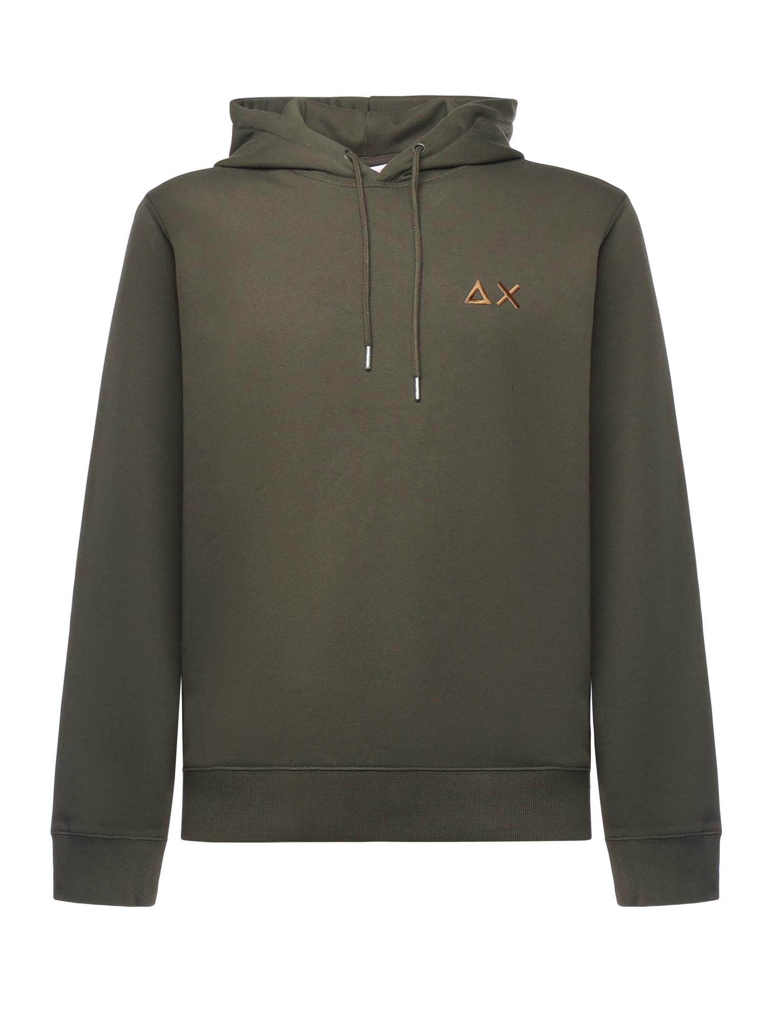 Felpa in cotone con logo<BR/> F45104 74 SUN 68 