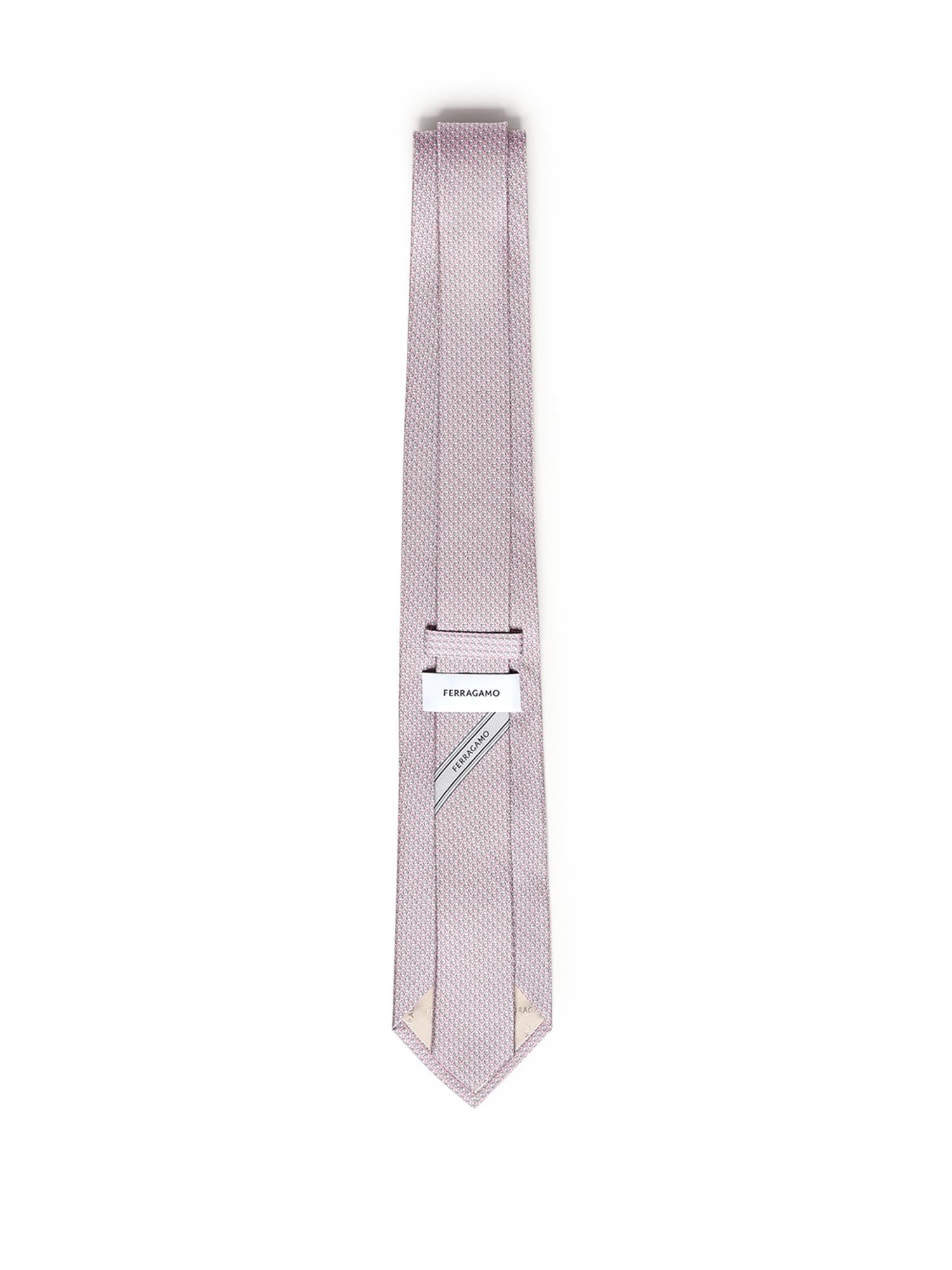 Cravatta in seta con stampa<BR/> 351294 788851006 FERRAGAMO 