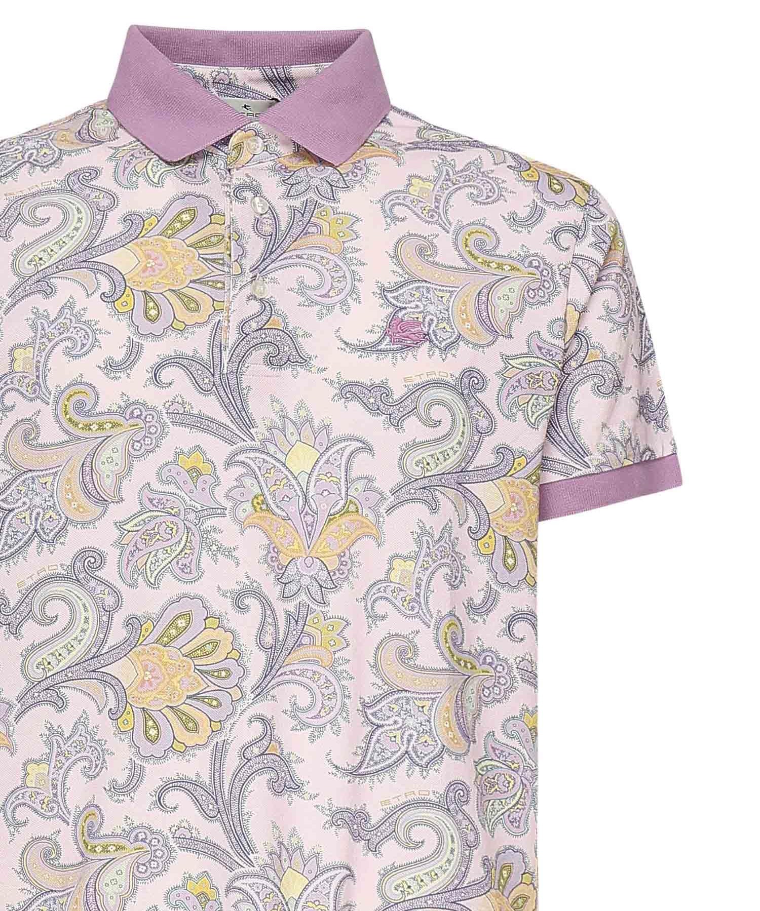 Polo con stampa floreale MRMD0004 AK570X0870 ETRO 