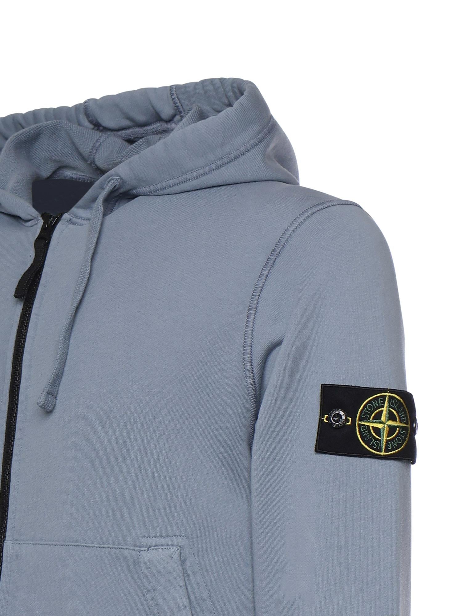 Felpa in cotone con logo L1S156100061 S0051V0024 STONE ISLAND 