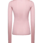 Maglia scollo a V in seta MML01B 18BQF0638 MIU MIU 
