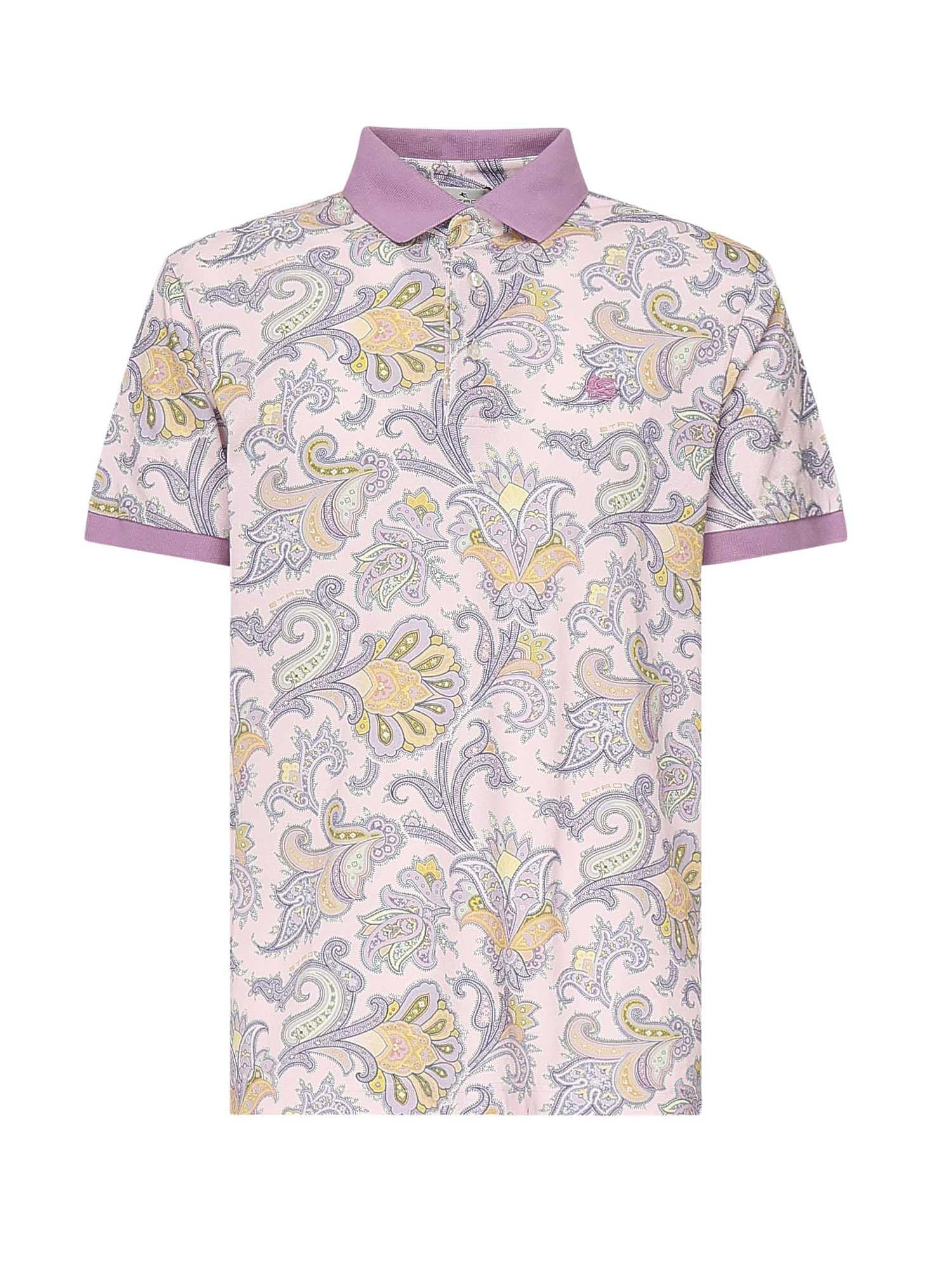 Polo con stampa floreale MRMD0004 AK570X0870 ETRO 