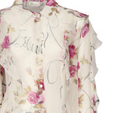 Camicia con volant 2C351A F7141 BLUMARINE 