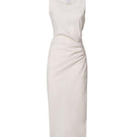 Abito lungo con drappeggio 4047 4273BEIGE SCARLETT G 