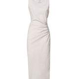 Abito lungo con drappeggio 4047 4273BEIGE SCARLETT G 