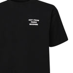 T-shirt Le Slogan Classique in cotone PERMTS203CO002 BL Drôle de Monsieur 