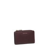 Portafoglio con logo in pelle BIPP9FF251 PRUGNA BIASIA 