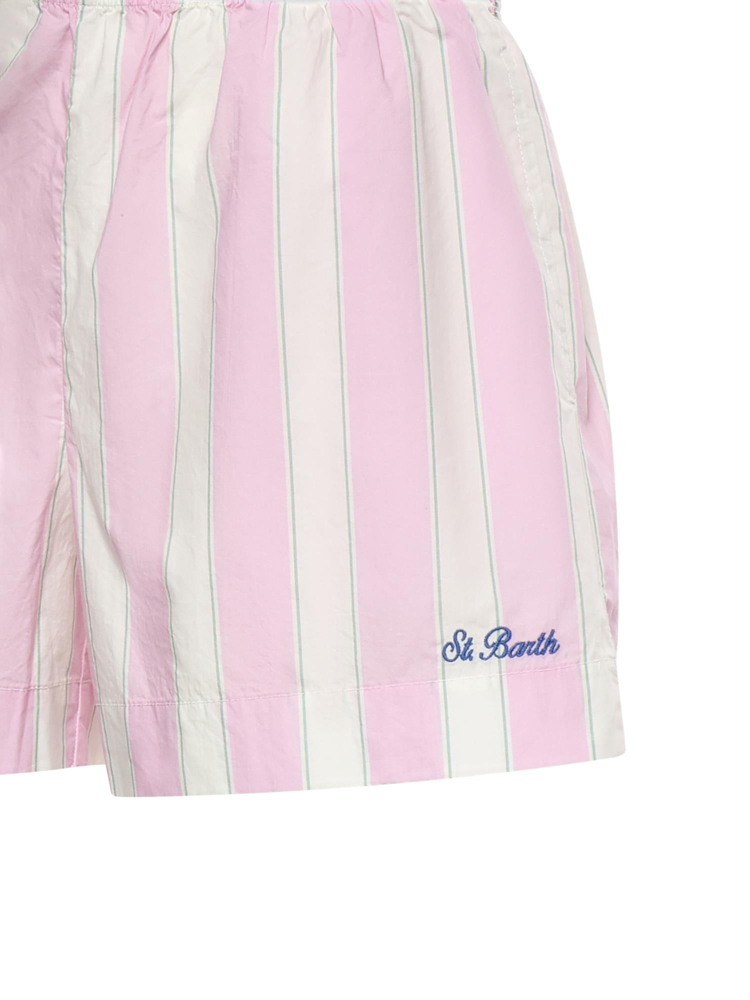 Shorts in cotone a righe MEA002 00897L MC2 SAINT BARTH 