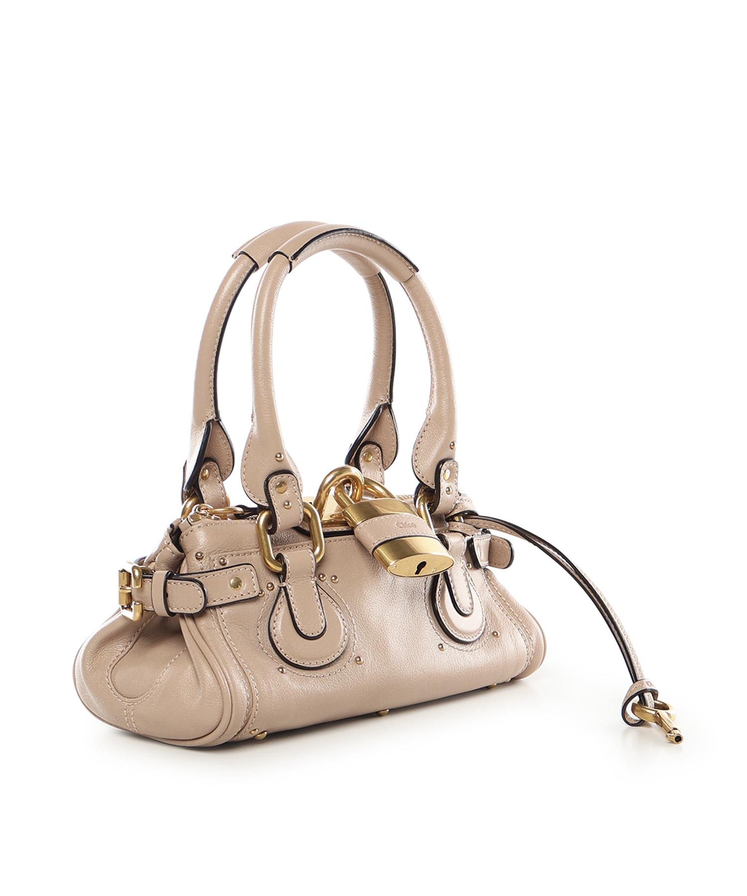 Borsa Paddington piccola in pelle granata CH26SS805P75 6I4 CHLOÉ 