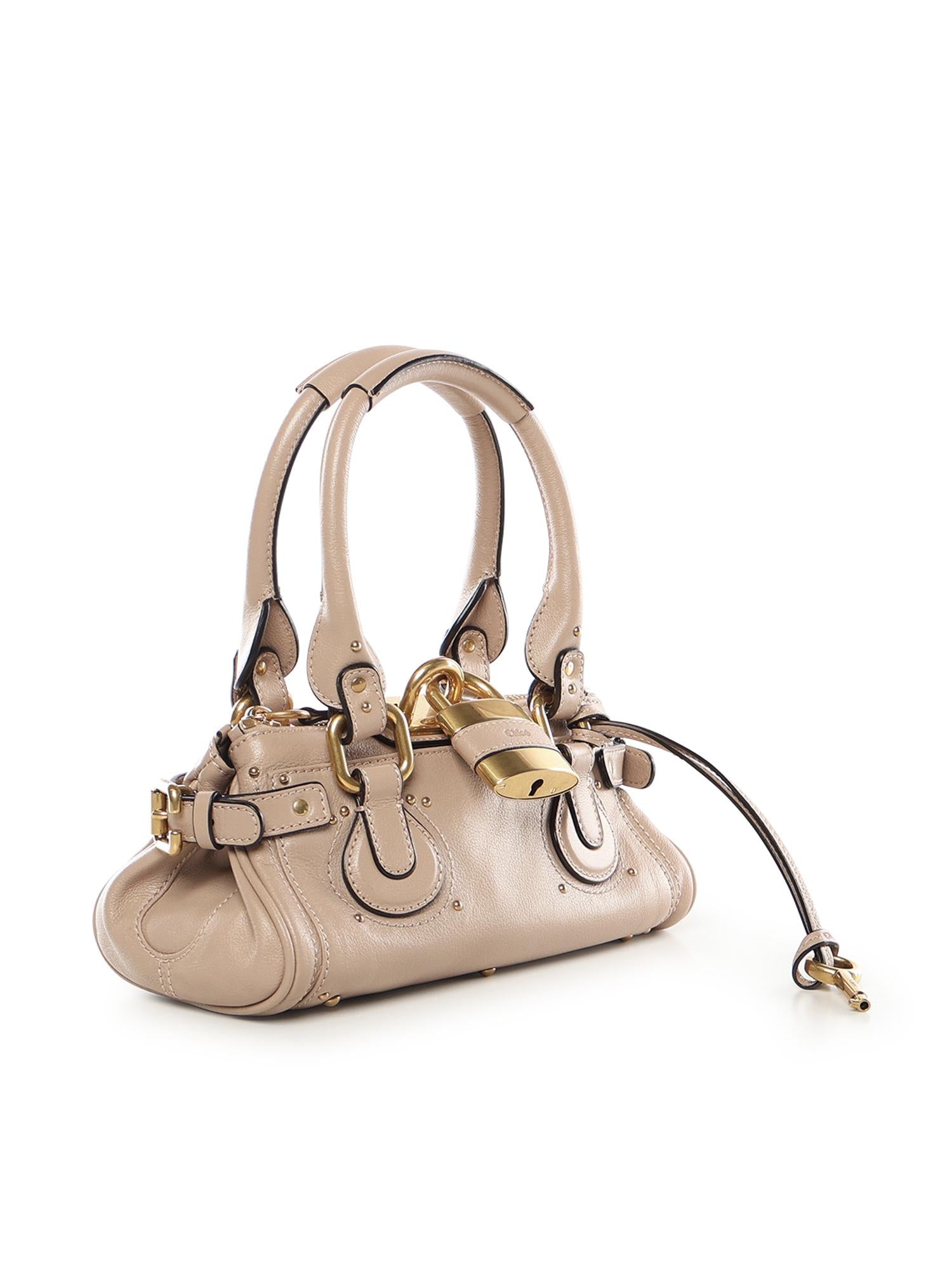 Borsa Paddington piccola in pelle granata CH26SS805P75 6I4 CHLOÉ 