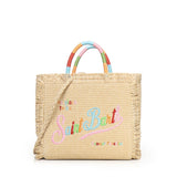 Borsa Colette in tessuto effetto paglia con logo COL0017 02737L MC2 SAINT BARTH 