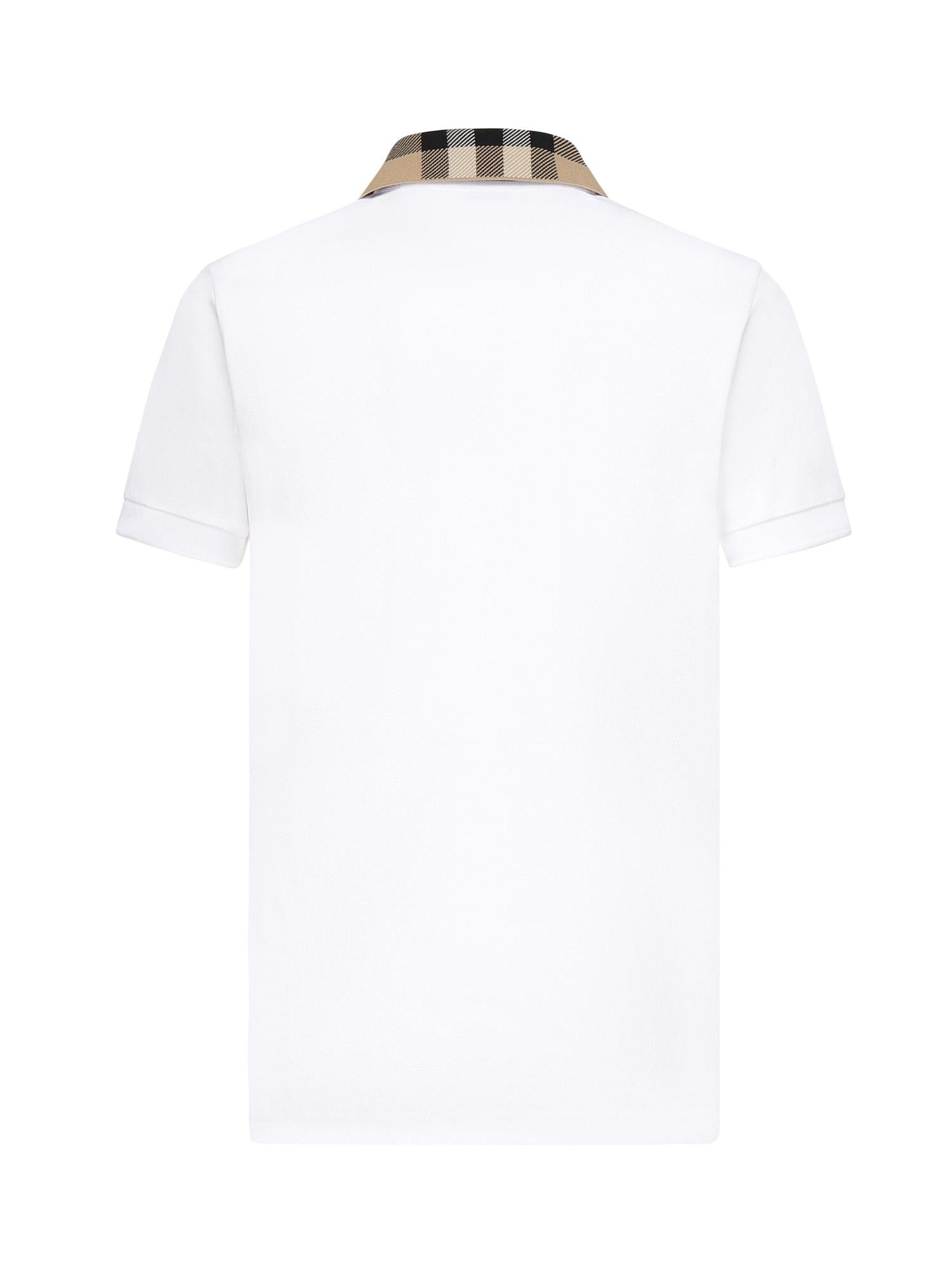 Polo con colletto Check in cotone 8071621 A1464 BURBERRY 