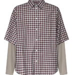 Camicia Wrong Sleeve in popeline check 866543 TUM176011 BALENCIAGA 