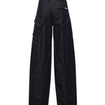 Jeans cargo in denim PF26831P BL SELF-PORTRAIT 