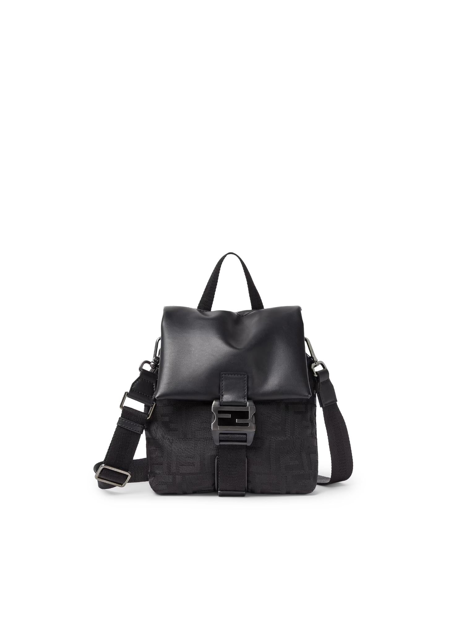 Borsa Fendi Flux in Nylon FF e pelle 7VA673 AVC6F0SAJ FENDI 